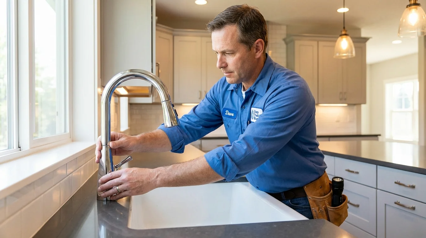 Kitchen faucet installation by Johns Plumbing LLC in Saint Maries