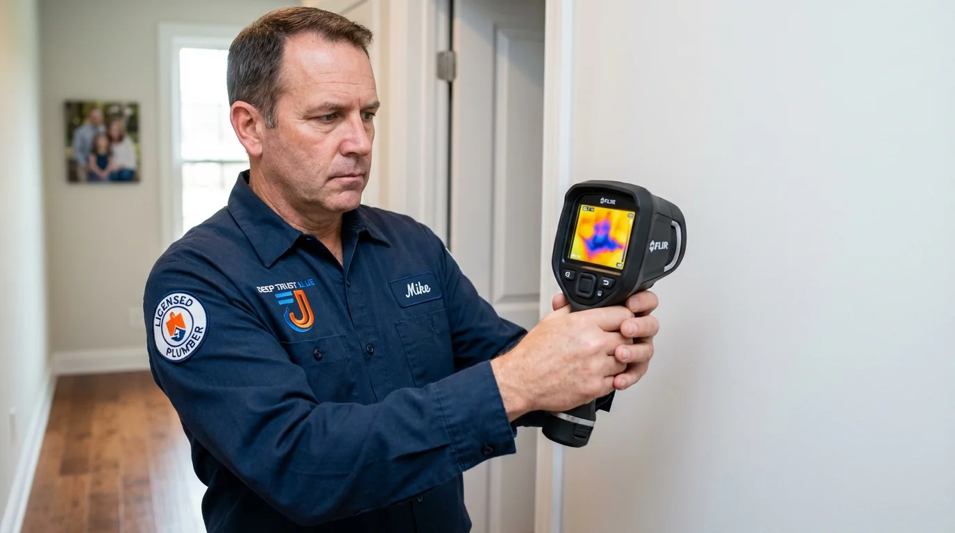 Thermal imaging leak detection by Johns Plumbing LLC in Saint Maries